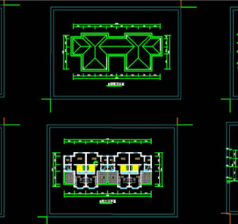 小住宅方案设计图纸CAD图纸