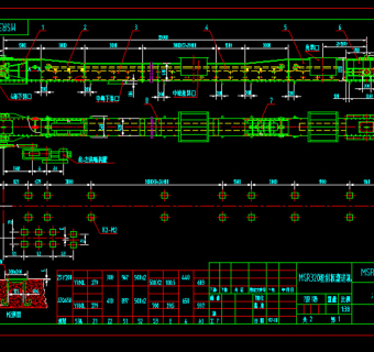 MSR320埋刮板输送机CAD图纸