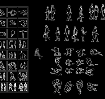 CAD画的人像图库