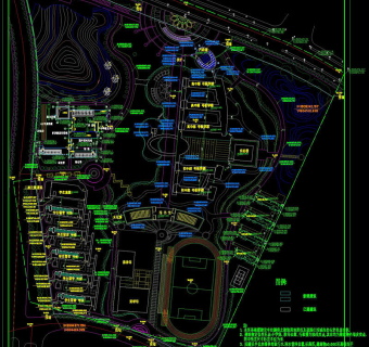 马鞍山双语学校cad图纸