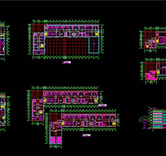 办公楼布置CAD方案