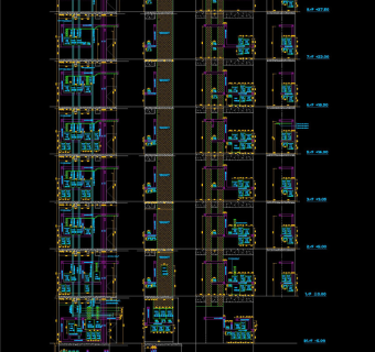 电制房立面图CAD图纸