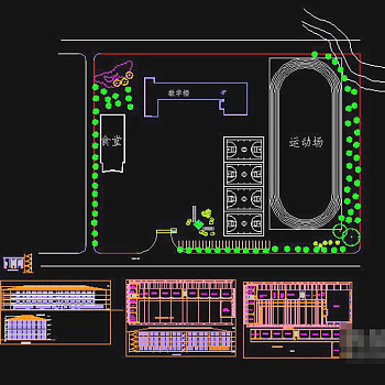 中学CAD建筑图