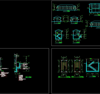配电房及泵房CAD立剖面