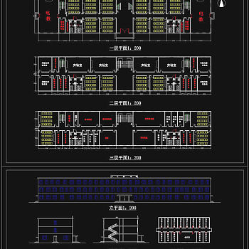 某学校教学楼设计cad图纸