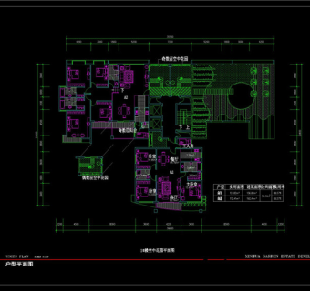三户cad平面图CAD图纸