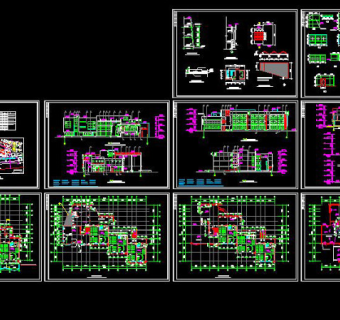幼儿园CAD施工图纸