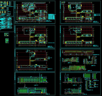 某学校综合楼平面图cad图纸