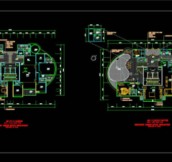 四户cad平面图CAD图纸