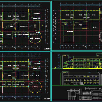 天元幼儿园施工图cad图纸