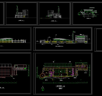 汽车站cad方案设计