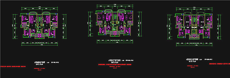 小区二户cad平面图CAD图纸