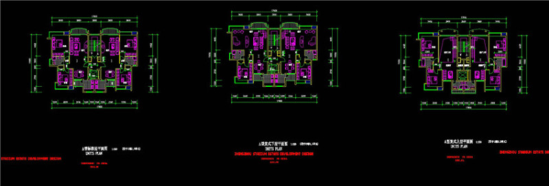 小区二户cad平面图CAD图纸
