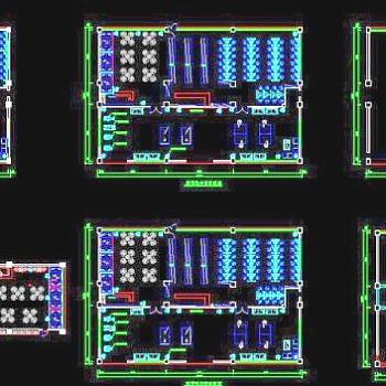 CAD阅览室施工图3D模型