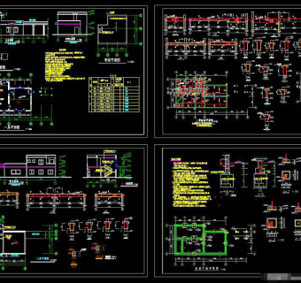 食堂建筑cad施工图