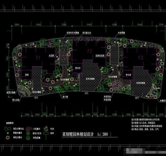私家花园cad图纸