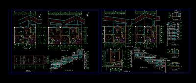 木屋住宅cad图纸