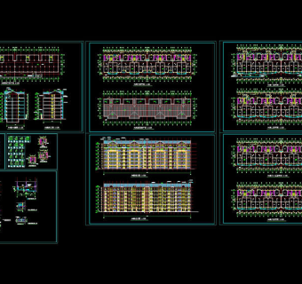 学生公寓全套施工图cad图纸