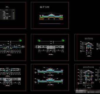 廊桥cad图纸