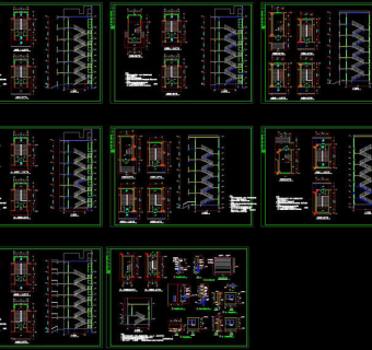 学生宿舍cad图纸素材