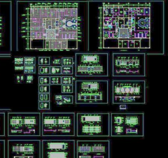 休闲中心CAD施工图
