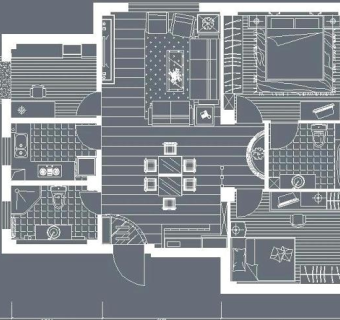 家装总平面图以CAD2004版本
