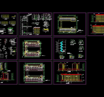 学生宿舍建筑图cad图纸