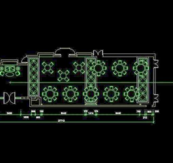 CAD餐厅设计素材