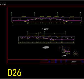 天花剖面详图cad图纸