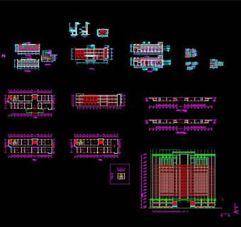 某厂餐厅装修cad施工图CAD图纸