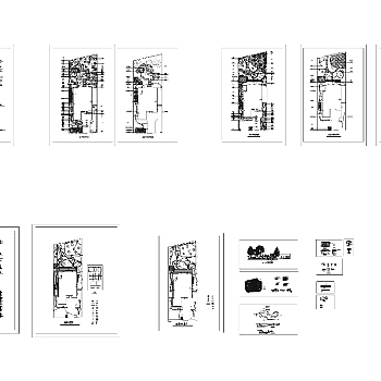 别墅庭院cad施工图