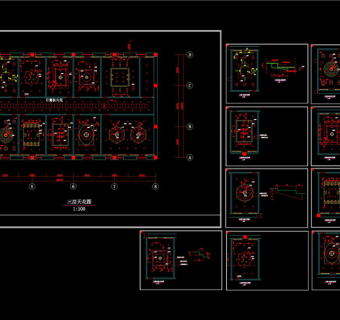 室内cad装修天花造型CAD图纸
