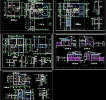 别墅建筑CAD施工图