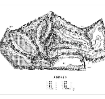 双山高尔夫球场CAD图库