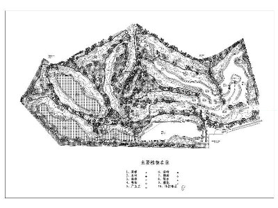 双山高尔夫球场CAD图库