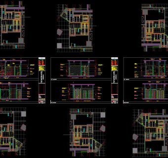 酒店立面建筑cad详图