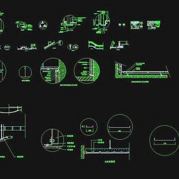 CAD建筑常用装饰天花施工图