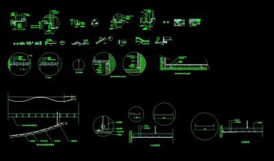 CAD建筑常用装饰天花施工图
