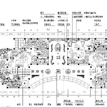 屋顶花园cad图纸