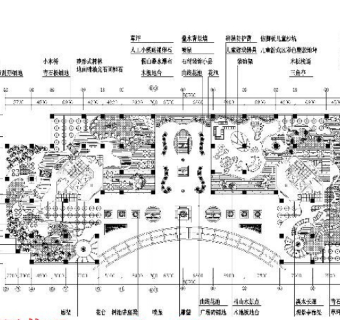 屋顶花园cad图纸