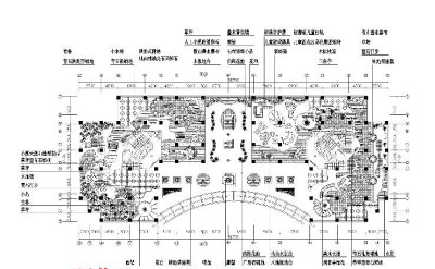 屋顶花园cad图纸