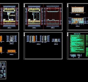 中学食堂CAD建筑施工图