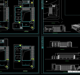 某高校图书馆建筑设计方案CAD图纸