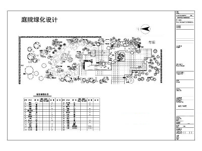 庭院设计CAD图