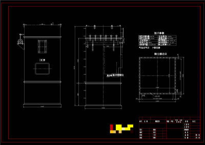 布袋除尘器CAD机械图纸