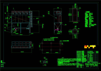 气箱脉冲袋式除尘器素材CAD机械图纸
