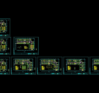 电信电视门禁平面图cad图纸