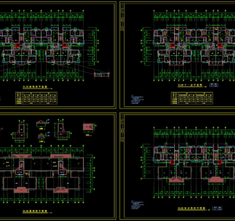 户型复式平面cad图纸