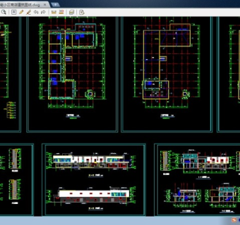 住宅小区商店建筑cad全套设计图纸纸