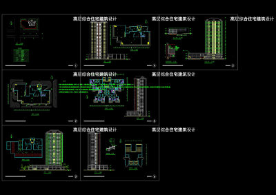 高层cad图纸